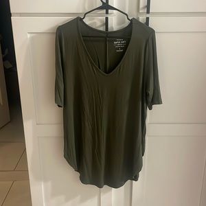 Torrid perfect tunic top. Army green size 1